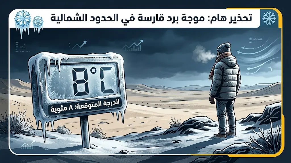 الأرصاد تحذر: درجات الحرارة تلامس 8 مئوية في الحدود الشمالية وتنبيه يستمر لـ 3 أيام