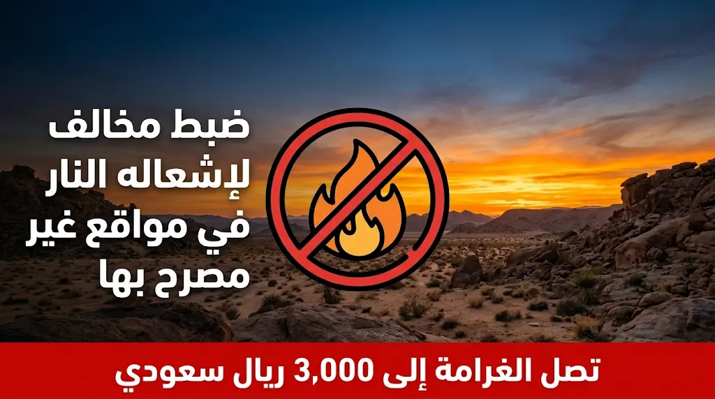 الأمن البيئي يضبط مواطناً في حائل لإشعاله النار في مواقع غير مصرح بها