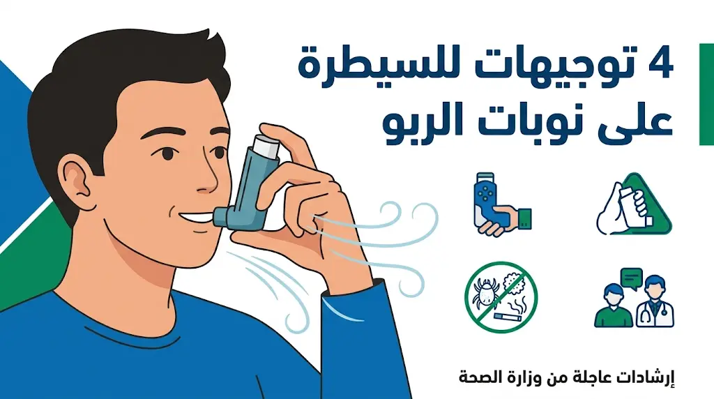 البخاخ الوقائي والإسعافي.. 4 توجيهات من وزارة الصحة للسيطرة على نوبات الربو