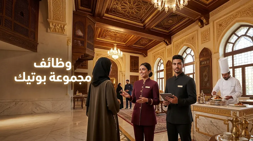 البوتيك تحوّل القصور التاريخية لفنادق فاخرة: بدء التقديم الفوري لوظائف الضيافة والخدمات في الرياض.
