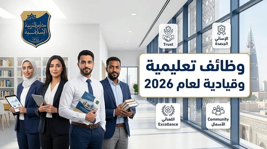 التخصصات المطلوبة.. مدارس التربية الإسلامية بالرياض تفتح باب التوظيف (رجال ونساء) بخبرة سنة.