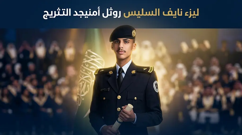 الترقية إلى رتبة ملازم.. نايف السليس يتخرج بامتياز ضمن الدورة 67 لكلية الملك فهد الأمنية.