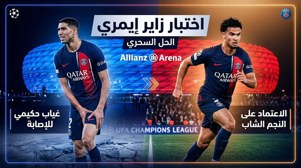 الحل السحري.. زاير إيمري أمام اختبار تعويض أشرف حكيمي في قمة دوري أبطال أوروبا المصيرية.