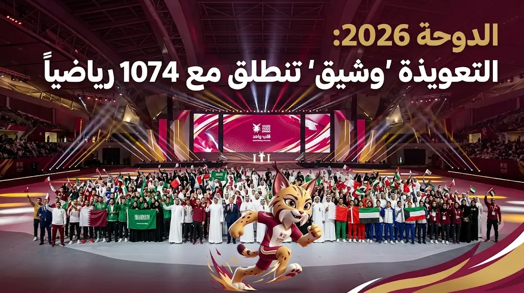 الدوحة 2026 تكشف عن "وشيق" تعويذة الدورة وتفاصيل حفل الافتتاح الرسمي 11 مايو في ميدان الشقب الداخلي.