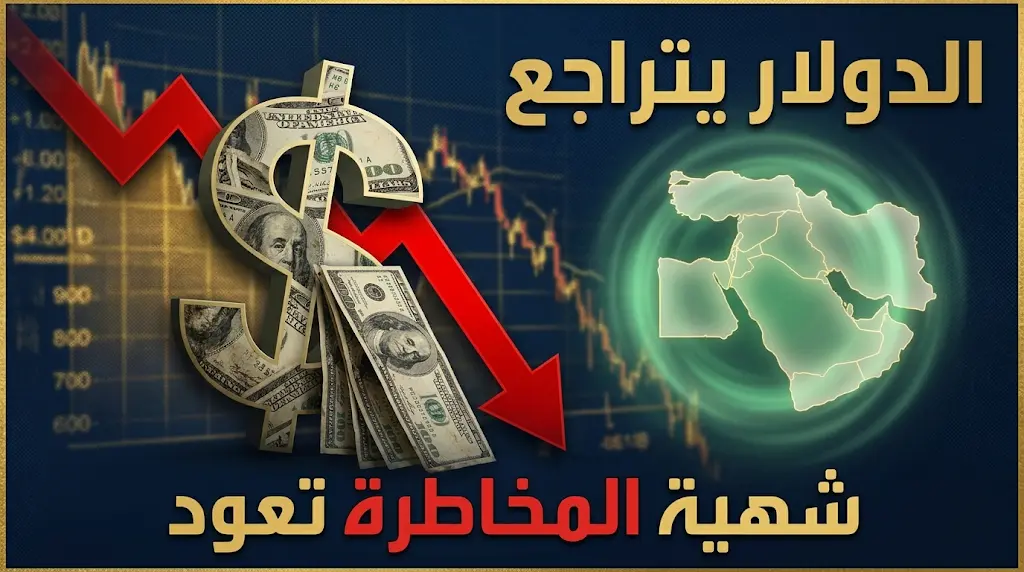 الدولار يتخلى عن مركزه كملاذ آمن ويتراجع 0.38% بدعم من أنباء إيجابية في الشرق الأوسط.