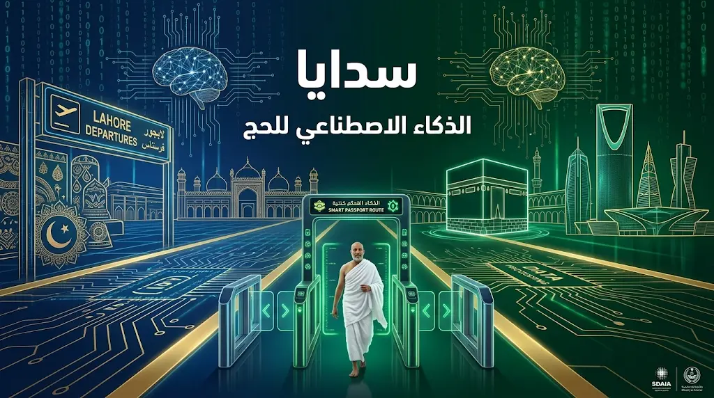 الذكاء الاصطناعي في خدمة ضيوف الرحمن: تفاصيل دعم "سدايا" التقني المكثف لمغادرة حجاج باكستان عبر مبادرة "طريق مكة".