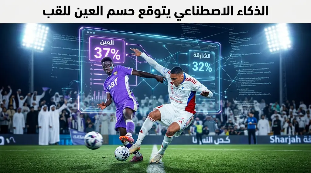 الذكاء الاصطناعي يرجح كفة العين بـ 37% لحسم لقب دوري أدنوك أمام الشارقة