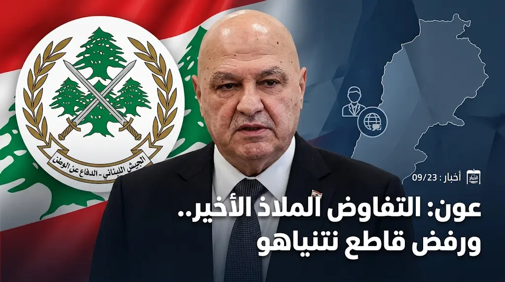 الرئيس اللبناني يرفض لقاء نتنياهو: التفاوض هو الملاذ الأخير لإنهاء حالة الحرب.