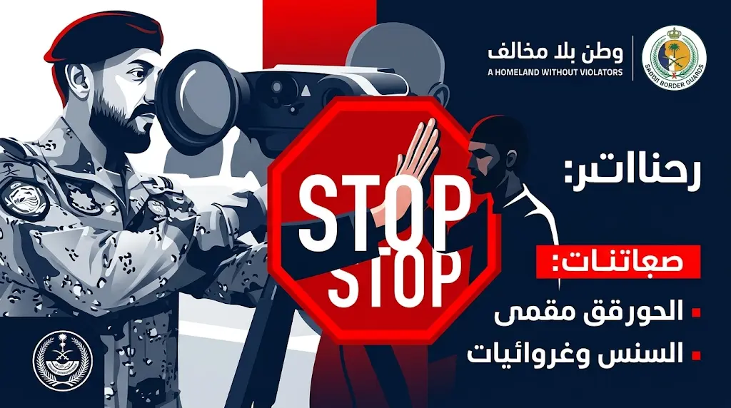 السجن والغرامة تنتظر ميسّري دخول المخالفين.. حرس الحدود يشدد على العقوبات الصارمة في حملة "وطن بلا مخالف".