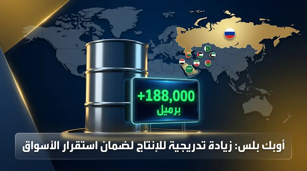 السعودية و6 دول في أوبك بلس تقرر زيادة إنتاج النفط بواقع 188 ألف برميل يومياً بدءاً من يونيو 2026