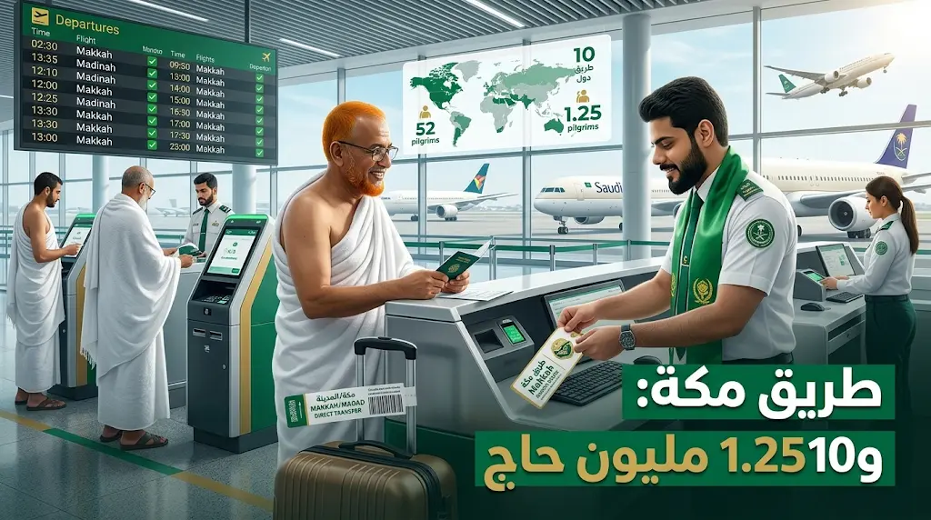 السنغال وبروناي تنضمان لـ "طريق مكة" للمرة الأولى.. إنهاء إجراءات حجاج 10 دول من مطارات بلادهم.