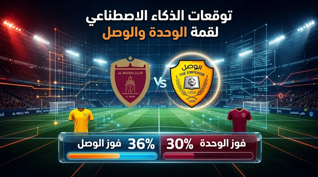 "الصلابة الذهنية والزخم الهجومي".. الذكاء الاصطناعي يكشف عوامل تفوق "الإمبراطور" الوصلاوي على "العنابي".