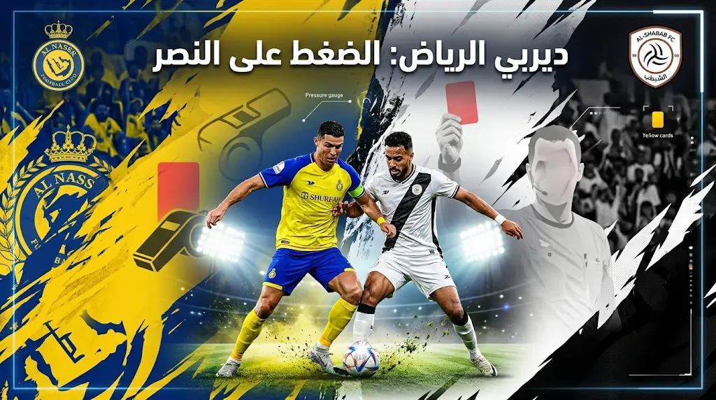 القنوات الناقلة لديربي النصر والشباب اليوم الخميس 7-5-2026: توقيت المباراة وتحليل البكيري لـ "ضغط العالمي".
