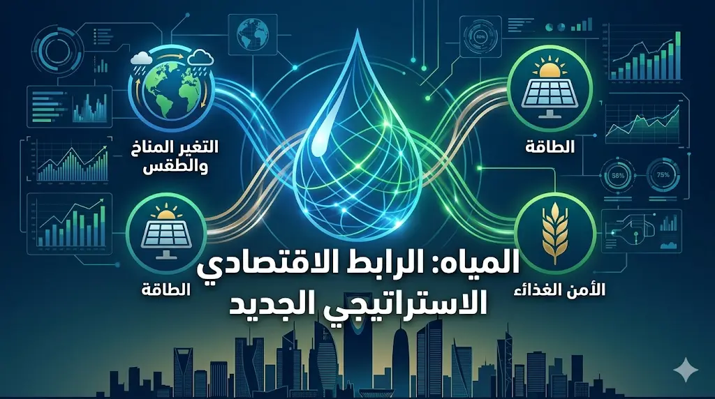 المملكة تدعو لتحويل ملف المياه إلى "رابط اقتصادي استراتيجي" يربط المناخ بالغذاء والطاقة.