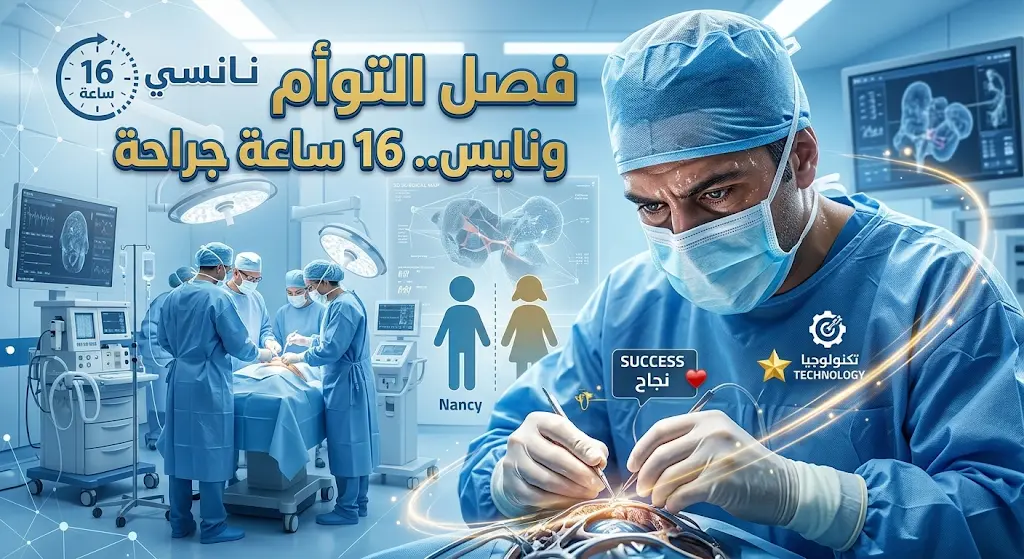 انطلاق عملية فصل التوأم التنزاني "نانسي ونايس" في الرياض تنفيذاً لتوجيهات ملكية.. 16 ساعة تحدد مصيرهما