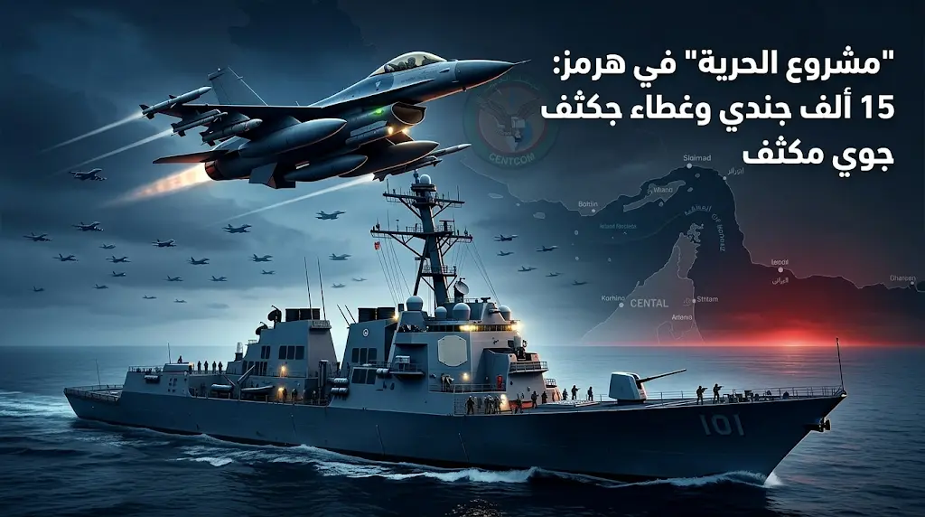 بأوامر ترامب.. سنتكوم تطلق "مشروع الحرية" في مضيق هرمز لـ "استعادة حرية الملاحة".