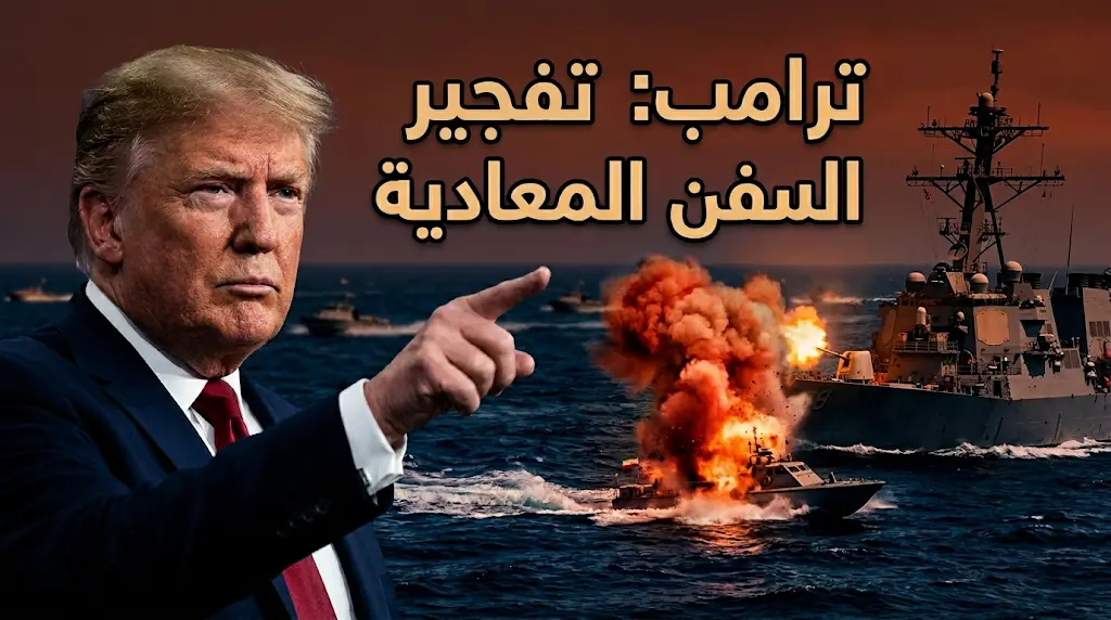ترامب يشدد قواعد الاشتباك في هرمز: "تفجير السفن المعادية" بدلاً من إنقاذها.