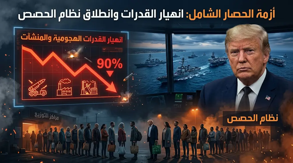ترامب يعلن تدمير 90% من بنية إنتاج الصواريخ الإيرانية ويؤكد وصول اقتصاد طهران لمرحلة الانهيار الفعلي