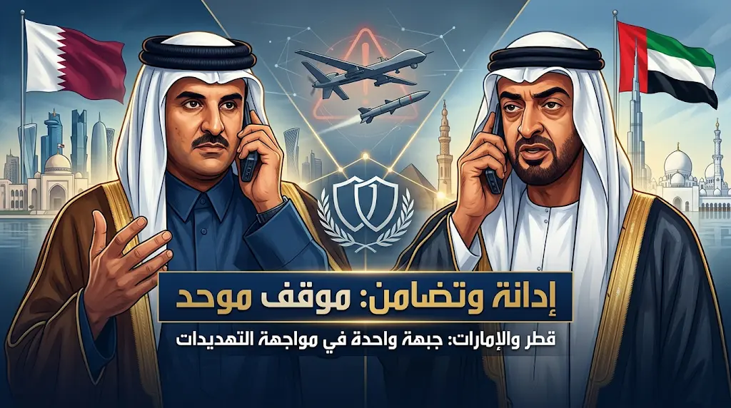 تميم يدين بشدة الاعتداءات الإيرانية على الإمارات ويؤكد التضامن الكامل مع أبوظبي
