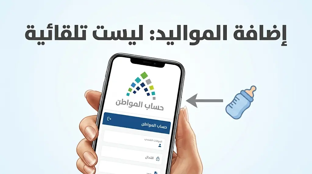 حساب المواطن يحسم الجدل: إضافة المواليد ليست تلقائية.. إليك الخطوات الإلزامية لضمان الدعم