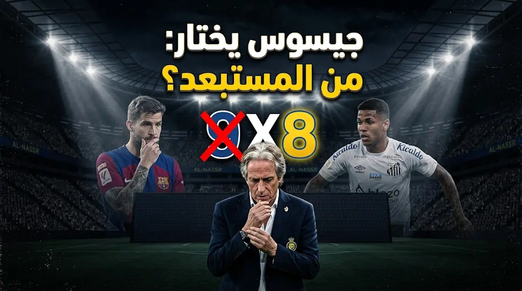 حيرة جيسوس تحسم مصير إينيجو مارتينيز أو أنجيلو جابرييل قبل قمة الشباب والنصر المصيرية.