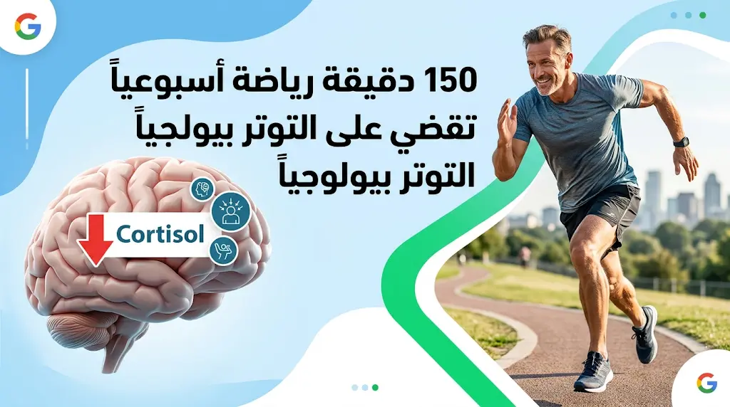 دراسة أمريكية لعام 2026 تثبت أن ممارسة الرياضة 150 دقيقة أسبوعياً تخفض هرمون التوتر بيولوجياً
