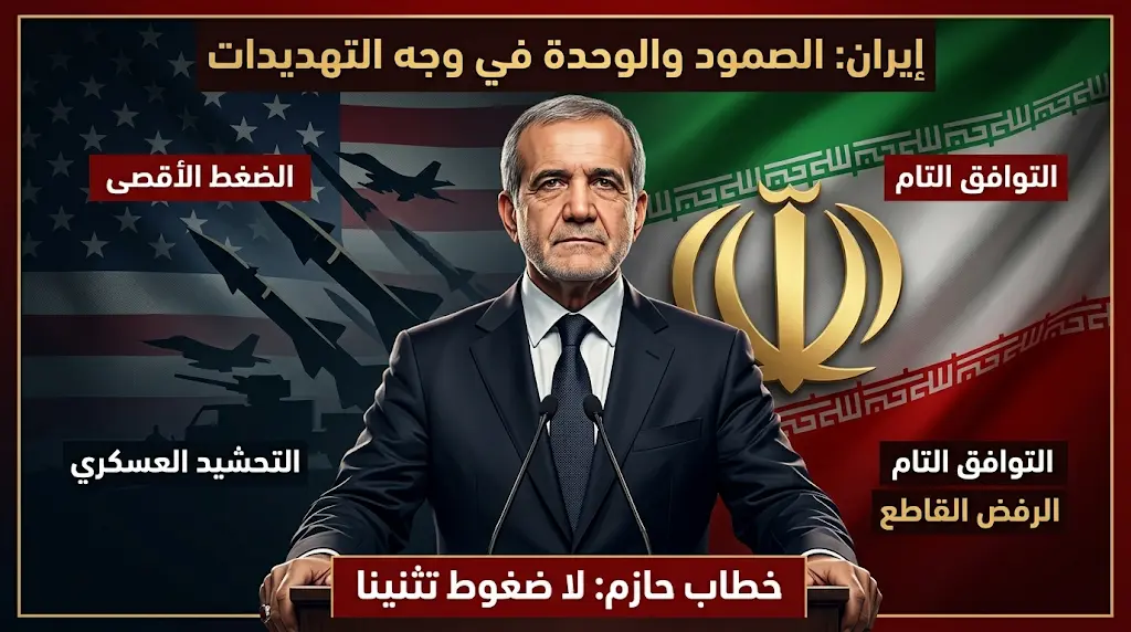 رفض قاطع للمطالب الأمريكية.. بزشكيان يتحدى "الضغط الأقصى" ويرصد تحشيداً عسكرياً متزامناً