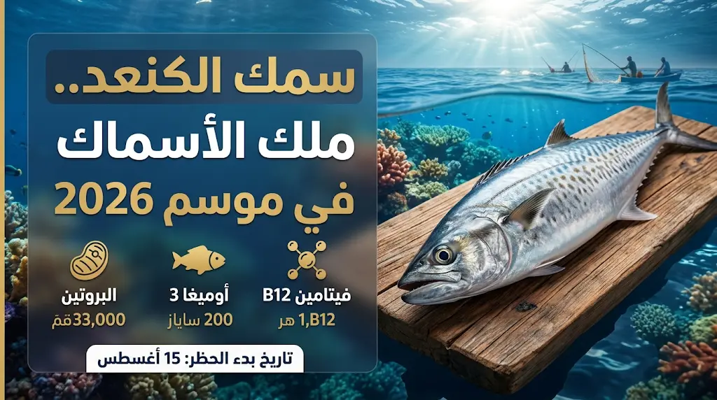 سمك الكنعد يتصدر الطلب في الأسواق المحلية والعالمية مع وفرة المعروض في موسم مايو 2026