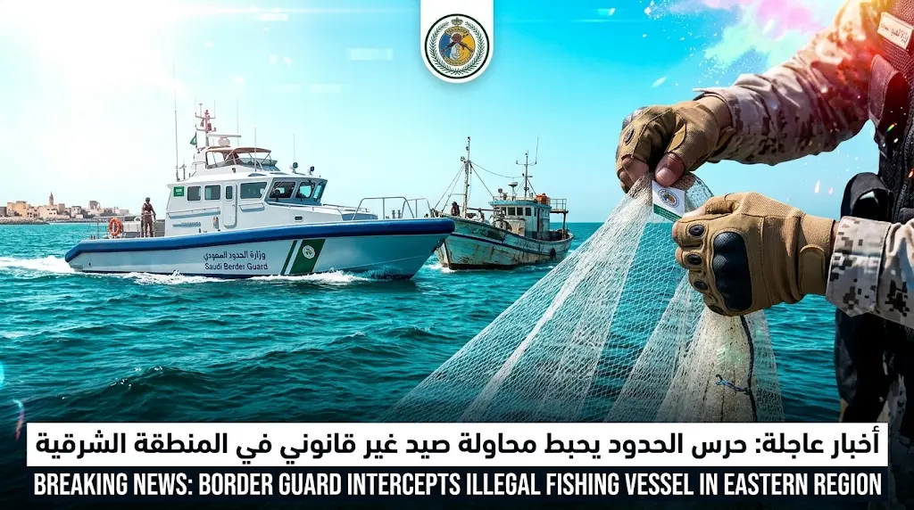 صيد غير مرخص وأدوات محظورة.. حرس الحدود يضبط 4 مقيمين من الجنسية الهندية في المياه الإقليمية.