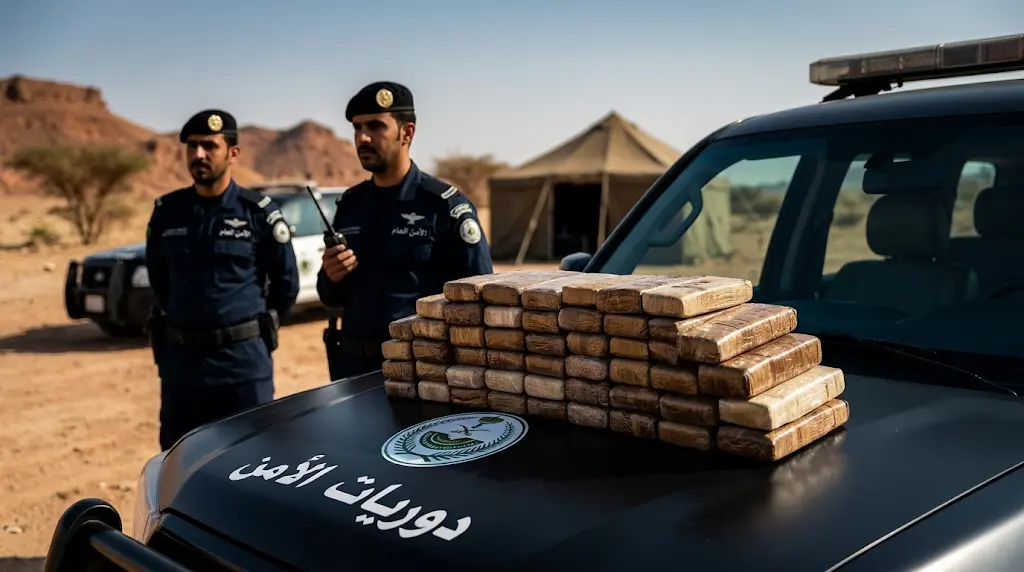 ضربة أمنية في جازان.. ضبط 18 كيلوجراماً من الحشيش والإطاحة بمروجها.