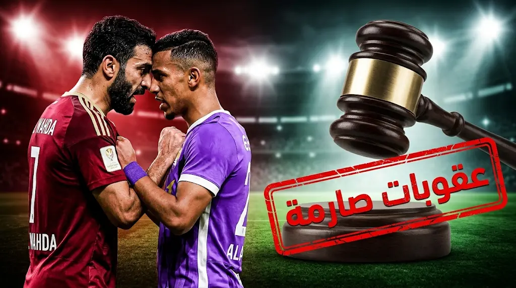 "ضربة مزدوجة" للوحدة والعين: إيقاف منصور صالح وكاكو وغرامة 100 ألف درهم إماراتي إثر اشتباكات النهائي.