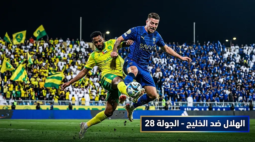 غداً.. موعد مباراة الهلال والخليج في دوري روشن السعودي 2026 والقنوات الناقلة