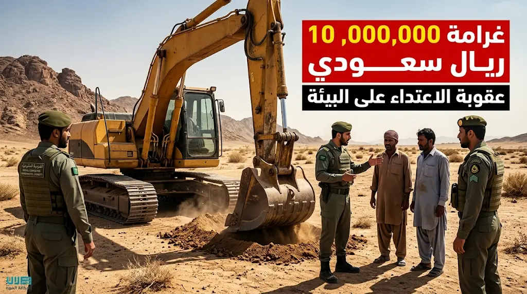 غرامة تصل إلى 10 ملايين ريال.. الأمن البيئي يضبط مقيمين اثنين لتجريف التربة في المدينة المنورة.