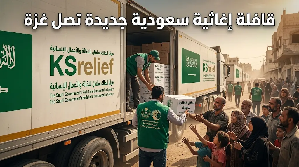 قافلة إغاثية سعودية جديدة تصل غزة.. سلال غذائية عاجلة لدعم صمود الأشقاء الفلسطينيين