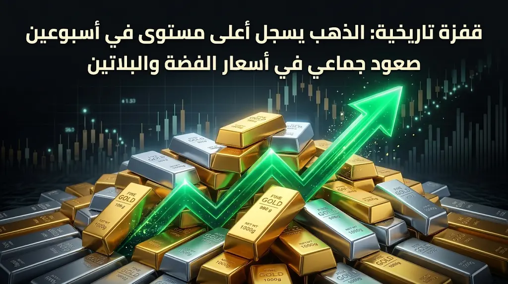 قفزة جماعية غير مسبوقة في أسواق المعادن النفيسة.. الفضة تقود الارتفاع بـ 5.5% والذهب يلامس 4679 دولاراً