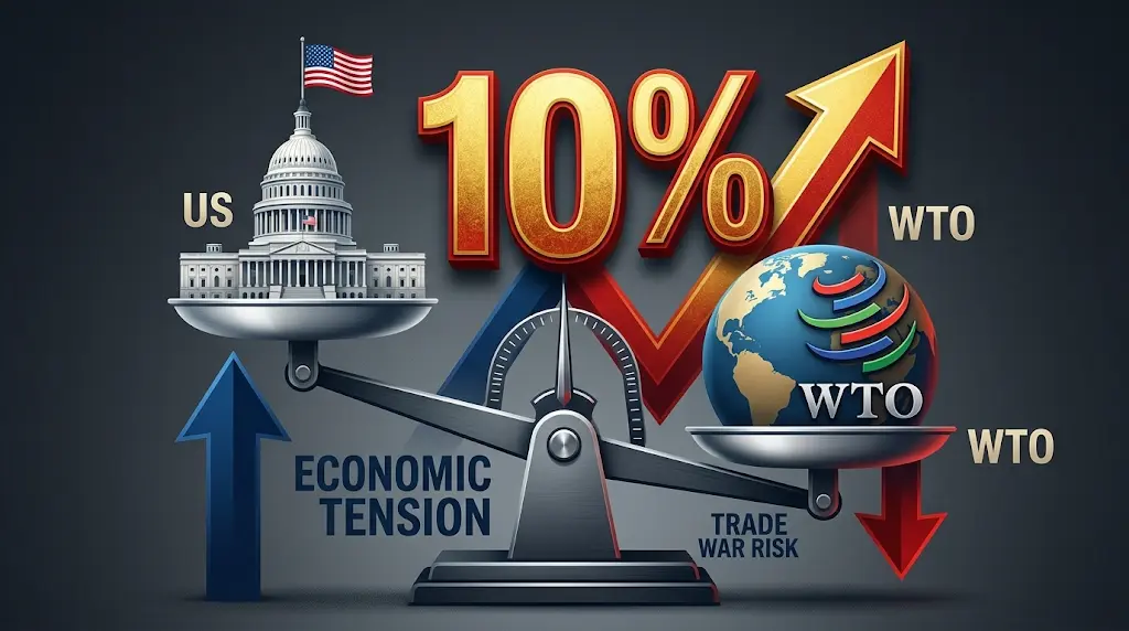 قلق دولي في منظمة التجارة العالمية من "حمائية" أمريكا بعد فرض رسوم 10% على الواردات.