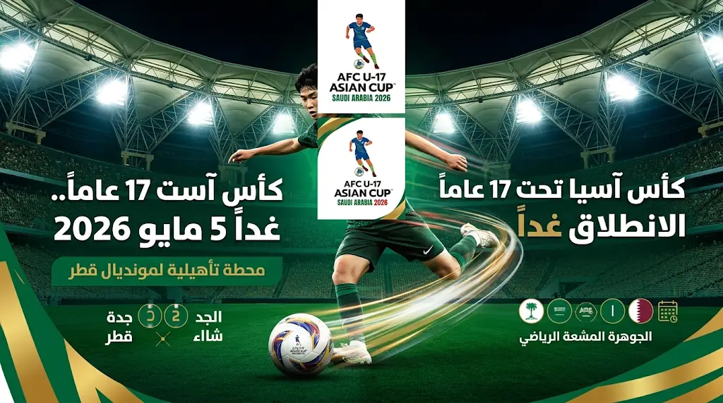 كأس آسيا تحت 17 عاماً تنطلق غداً في جدة.. الطريق إلى مونديال قطر يبدأ من ملاعب مدينة الملك عبدالله الرياضية.