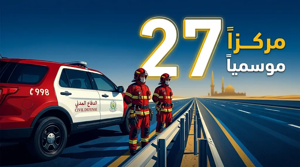 لضمان أعلى درجات الأمن والسلامة.. الدفاع المدني يجهز 27 مركزاً موسمياً لاستقبال ضيوف الرحمن