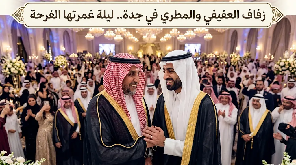 ليلة العفيفي والمطري في جدة تزدان بالفرح والاحتفاء وحضور كبير من الأعيان والشخصيات الاجتماعية