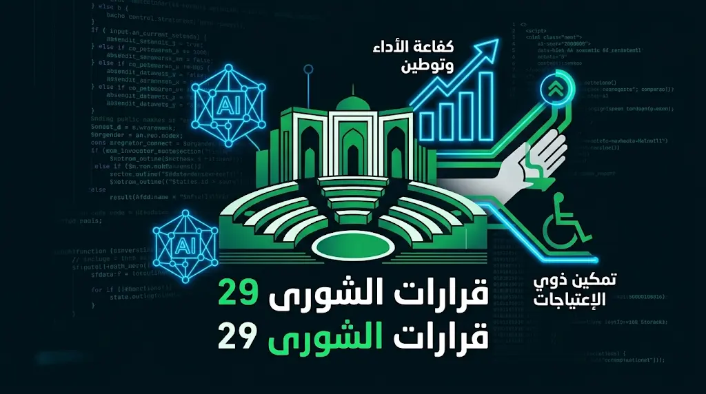 مجلس الشورى يقر حزمة قرارات استراتيجية لتمكين ذوي الإعاقة وتوطين الوظائف الرقمية.
