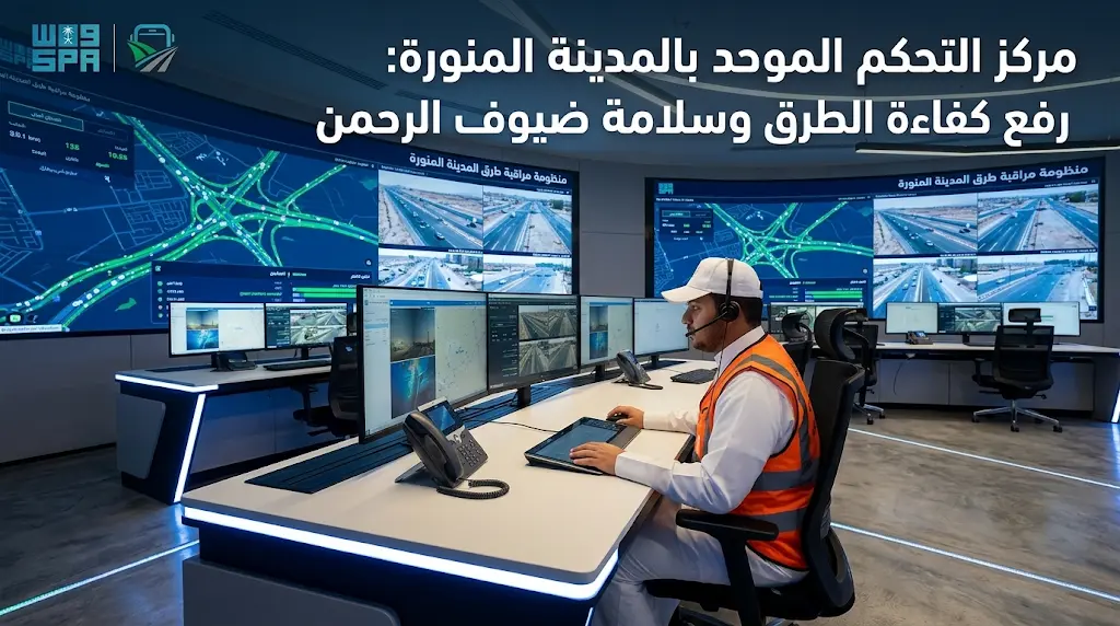 مركز التحكم الموحد بالمدينة المنورة: خطوة حاسمة للهيئة العامة للطرق نحو المرتبة السادسة عالمياً في جودة الطرق