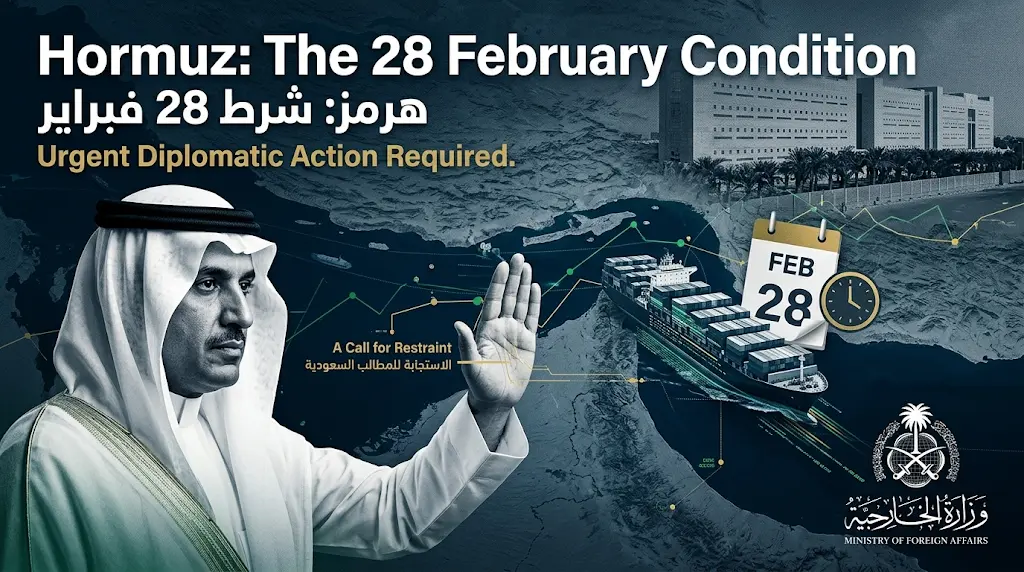 مطالب سعودية حاسمة لعودة الملاحة في مضيق هرمز: العودة لوضع ما قبل 28 فبراير.