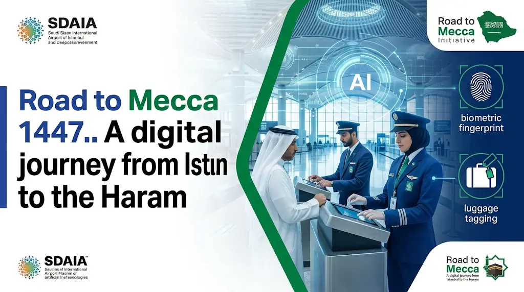 منظومة رقمية متكاملة من سدايا لتقليص زمن انتظار الحجاج في مطار إسطنبول ونقل أمتعتهم مباشرة إلى السكن