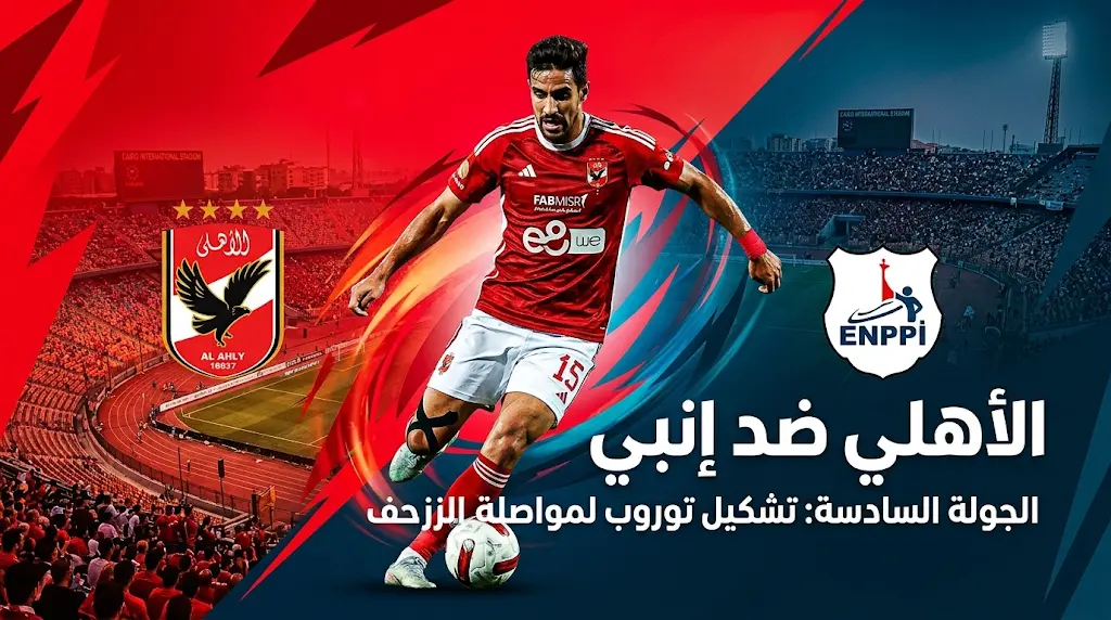 موعد مباراة الأهلي وإنبي اليوم في الدوري المصري والتشكيل الرسمي للمارد الأحمر