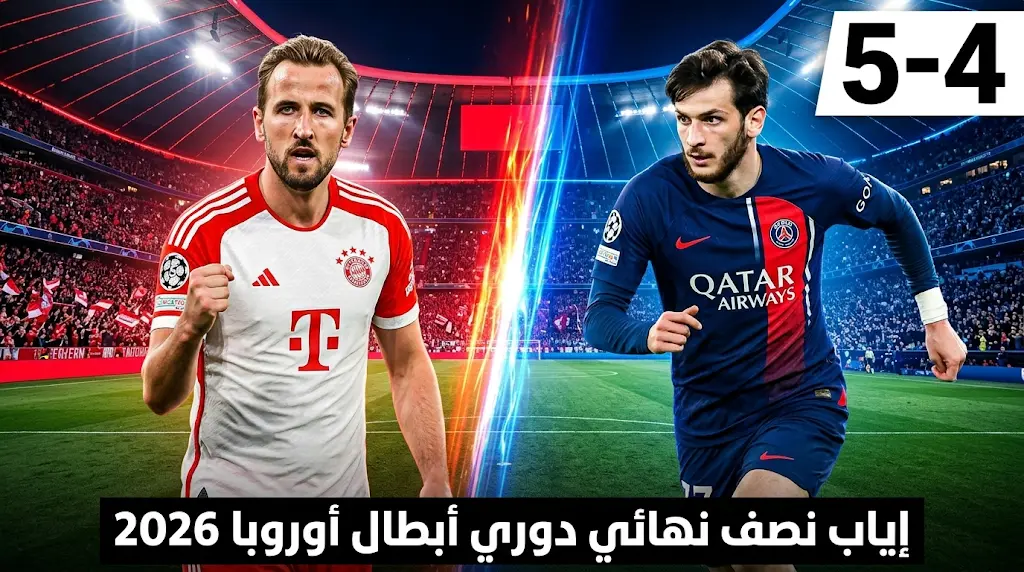 موعد مباراة الإياب النارية.. بايرن ميونخ ضد باريس سان جيرمان في دوري أبطال أوروبا 2026 والقنوات الناقلة