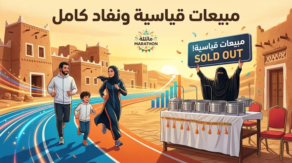 "نفاد كامل للمنتجات".. ماراثون رياض الخبراء للجري الأسري 2026 يحقق مبيعات قياسية لـ 15 أسرة منتجة