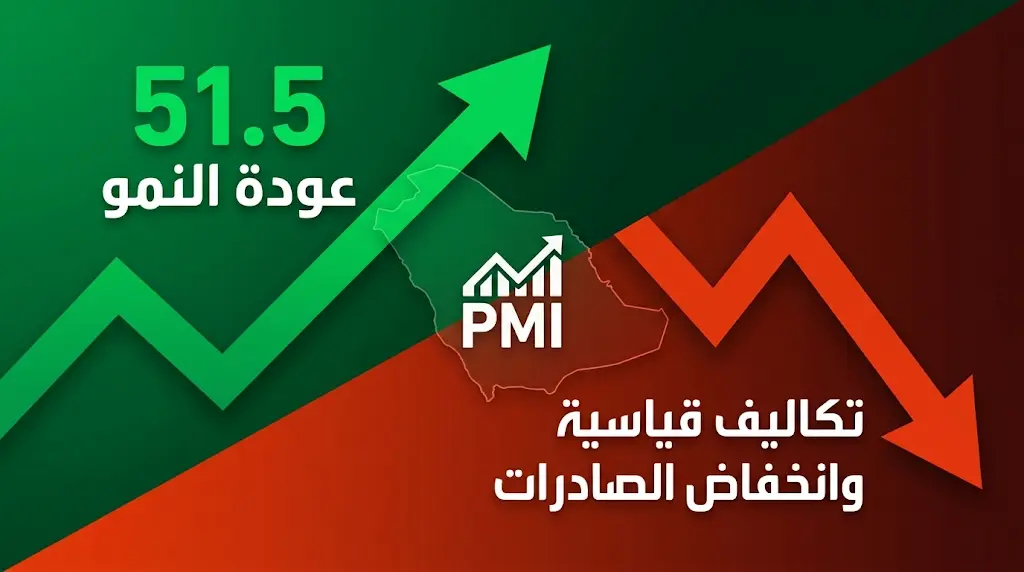 نمو القطاع الخاص غير النفطي في السعودية يصطدم بارتفاع تاريخي لتكاليف الإنتاج وانخفاض قياسي للصادرات.