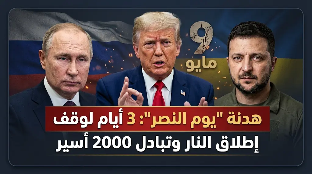 هدنة "يوم النصر": ترامب يتوسط لوقف إطلاق نار 3 أيام بين موسكو وكييف وصفقة تبادل 2000 أسير