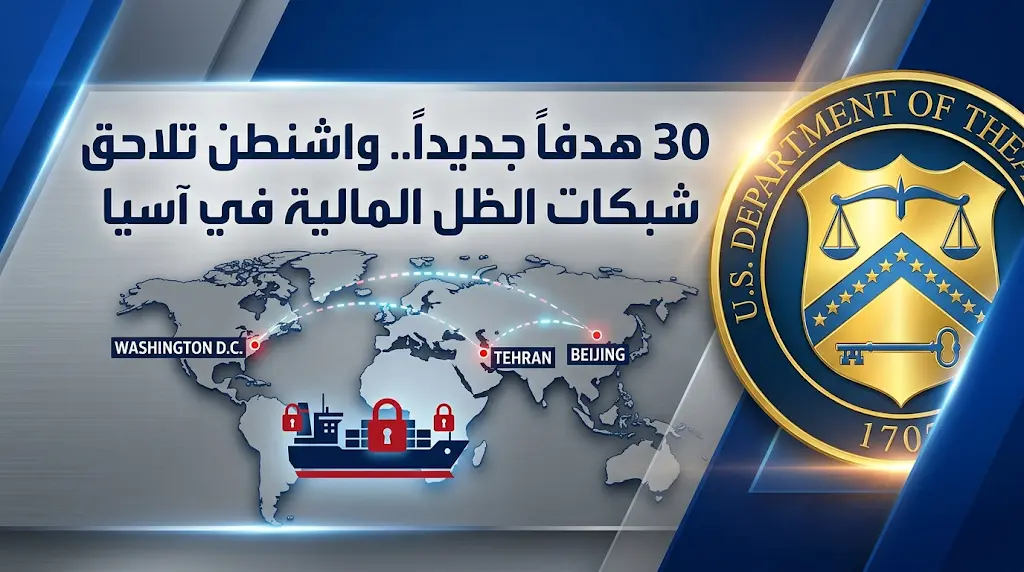 واشنطن تستهدف شركات صينية وسفينة شحن في أحدث حزمة عقوبات لملاحقة شبكات الظل المالية الإيرانية
