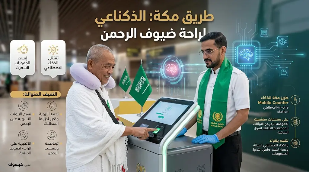 وداعاً لعناء الانتظار: "الكاونتر المتنقل" من "طريق مكة" يسرّع إنهاء إجراءات حجاج إندونيسيا